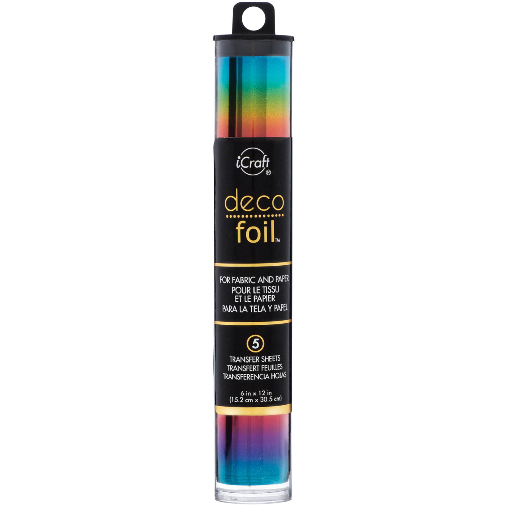 Deco Foil™ Rainbow Transfer Sheets
